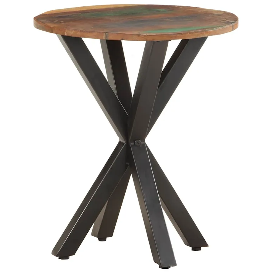 Table d'appoint 48x48x56 cm Bois de récupération massif - 10