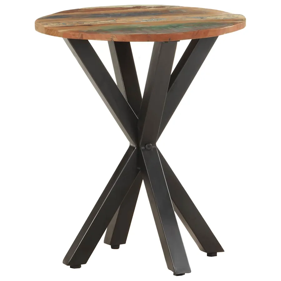 Table d'appoint 48x48x56 cm Bois de récupération massif - 7