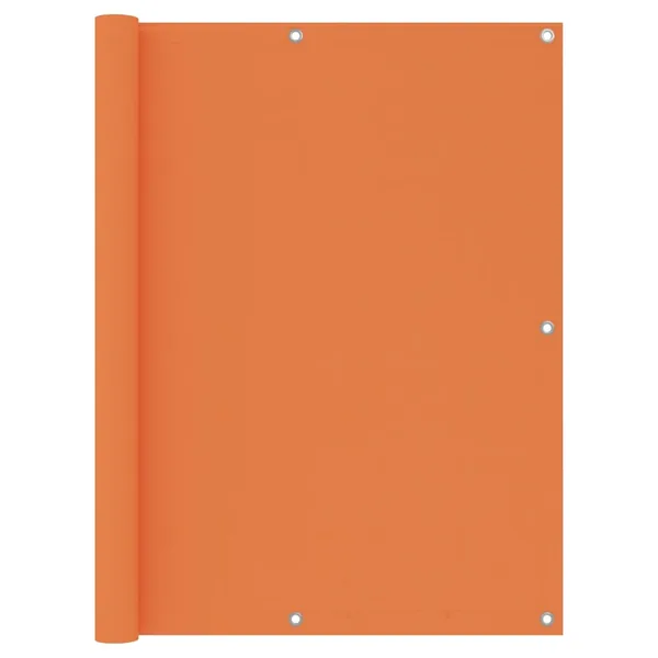 Écran de balcon Orange 120x500 cm Tissu Oxford