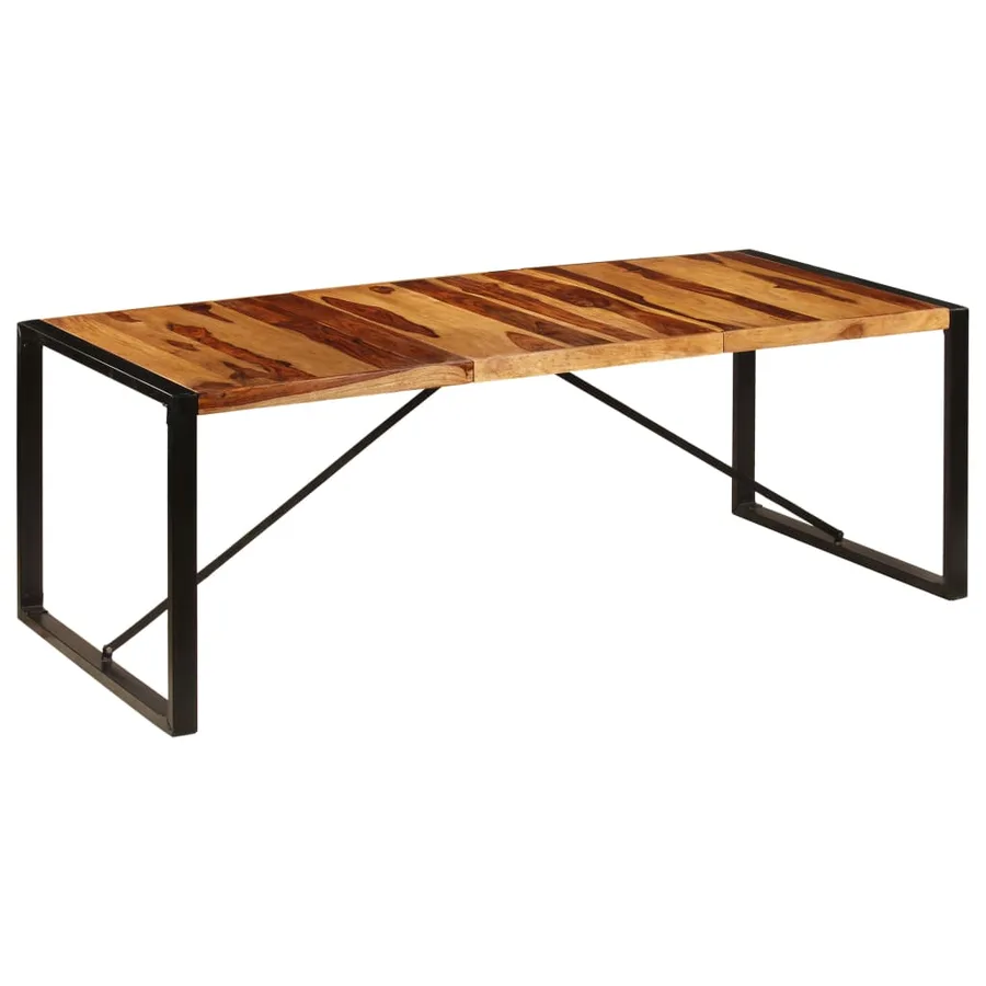Table de salle à manger 220x100x75 cm Bois massif - 10