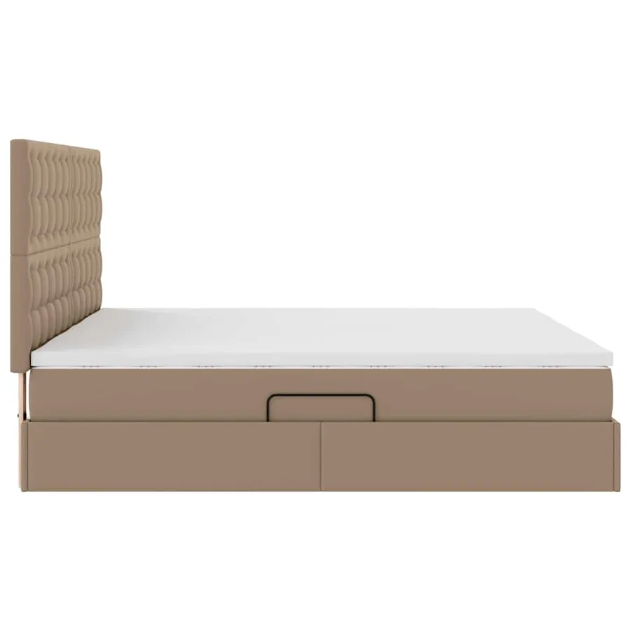 Lit avec rangement et matelas Cappuccino 180 x 200 cm - 11