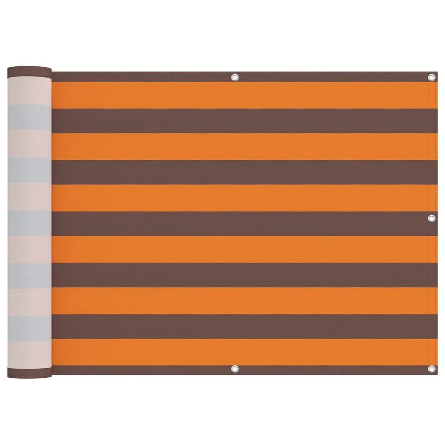 Écran de balcon Orange et marron 75 x 200 cm - 2