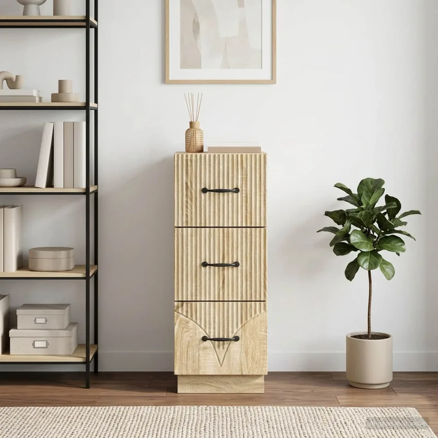 Armoire à tiroirs Chêne Sonoma 33 x 34,5 x 87 cm