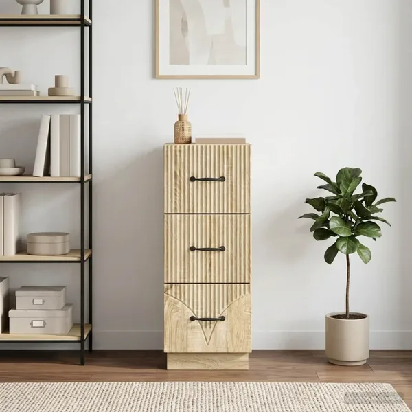 Armoire à tiroirs Chêne Sonoma 33 x 34,5 x 87 cm