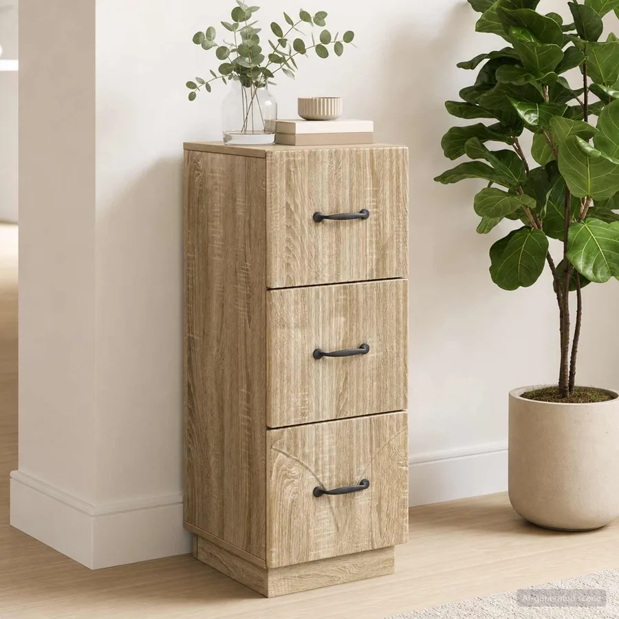 Armoire à tiroirs Chêne Sonoma 33 x 34,5 x 87 cm - 4