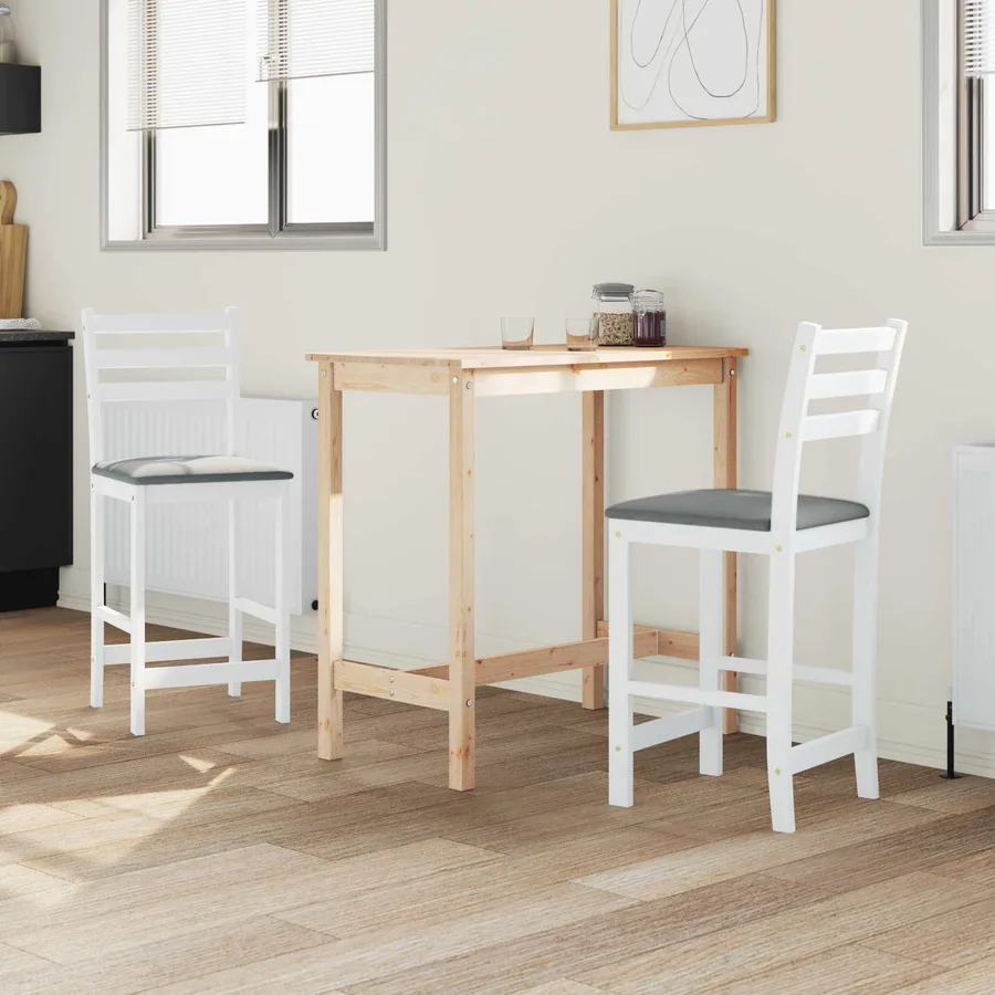 Chaises de salle à manger 2 pcs Blanc 40 x 47,5 x 99,5 cm - 3