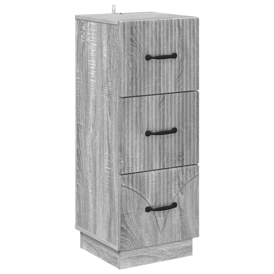 Armoire à tiroirs Sonoma gris 33 x 34,5 x 87 cm - 2