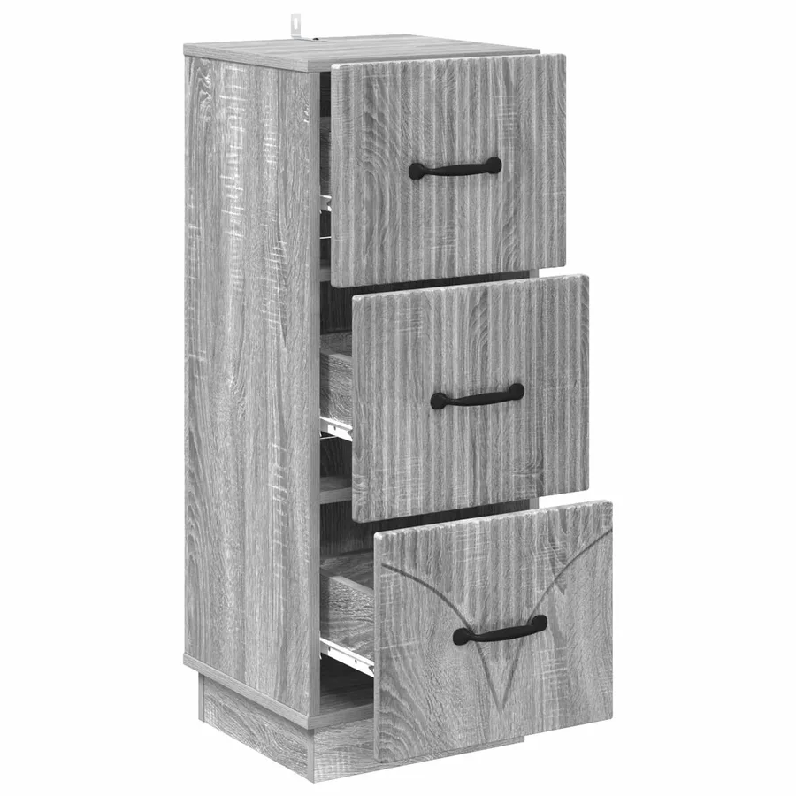 Armoire à tiroirs Sonoma gris 33 x 34,5 x 87 cm - 5