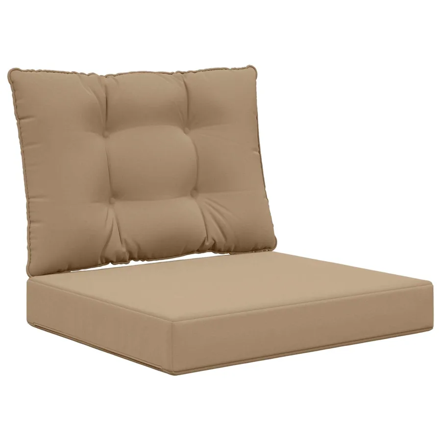 Coussin de canapé d'extérieur Polyester Taupe 60 x 50,5 x 8 cm - 2