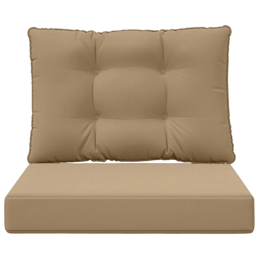 Coussin de canapé d'extérieur Polyester Taupe 60 x 50,5 x 8 cm - 6