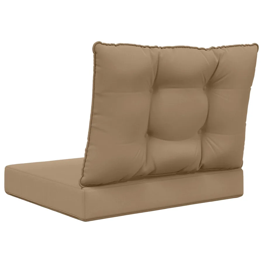 Coussin de canapé d'extérieur Polyester Taupe 60 x 50,5 x 8 cm - 7
