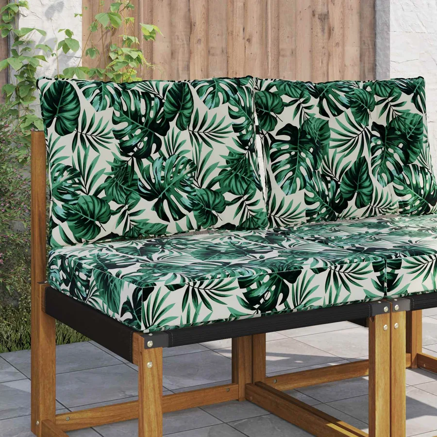 Coussin de canapé d'extérieur Polyester Motif feuille