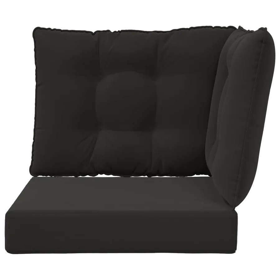 Coussin de canapé d'extérieur Polyester Noir 60 x 40 x 10 cm - 6