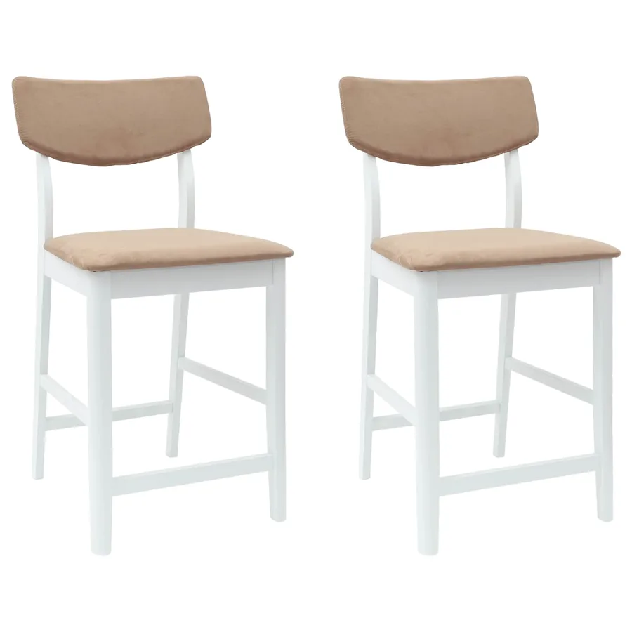 Chaises de salle à manger 2 pcs Blanc 48 x 49 x 95 cm - 2