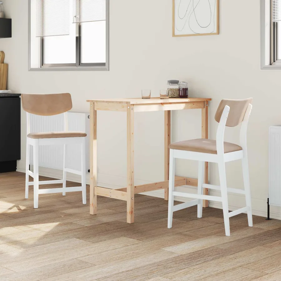 Chaises de salle à manger 2 pcs Blanc 48 x 49 x 95 cm - 3