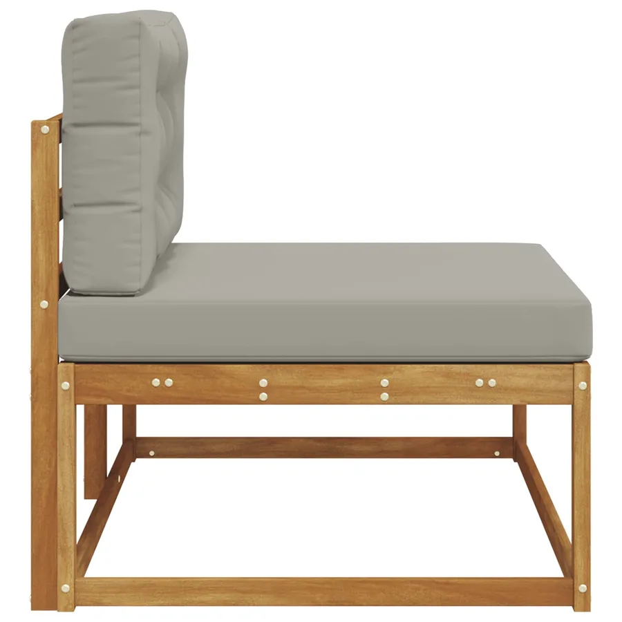 Canapé d'extérieur extrémité Naturel 115 x 83 x 73 cm - 5