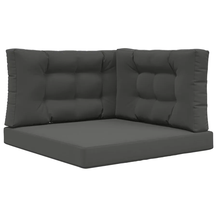 Coussin de canapé d'extérieur 3 pcs Anthracite Polyester - 2