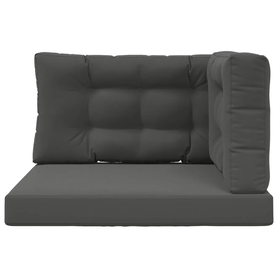 Coussin de canapé d'extérieur 3 pcs Anthracite Polyester - 6