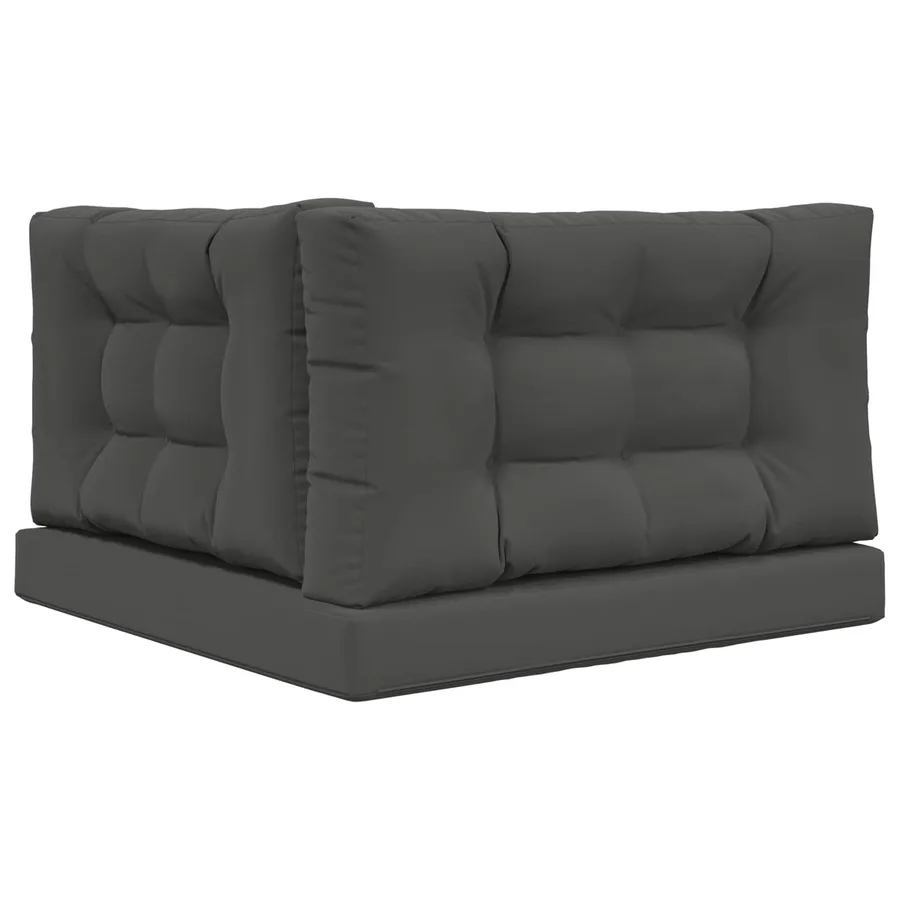 Coussin de canapé d'extérieur 3 pcs Anthracite Polyester - 7