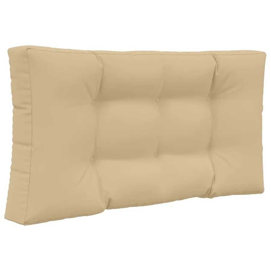 Coussin de canapé d'extérieur 2 pcs Beige Polyester - 5