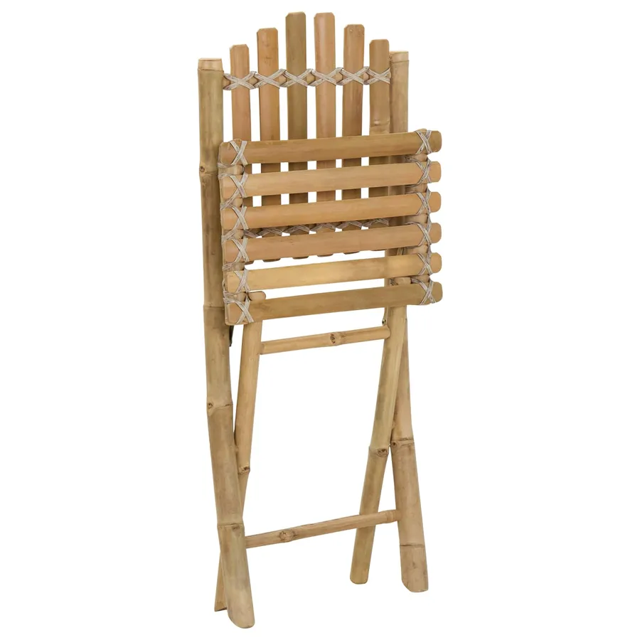 Chaise de jardin 4 pcs Naturel Bambou - 3
