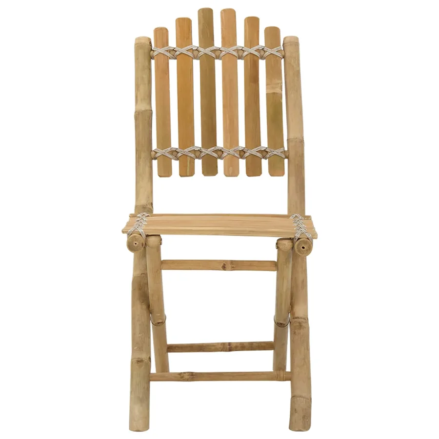Chaise de jardin 4 pcs Naturel Bambou - 4