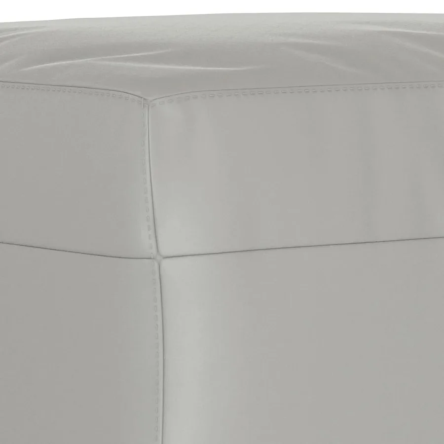 Repose-pied Gris clair 70x55x41 cm Tissu microfibre - 5