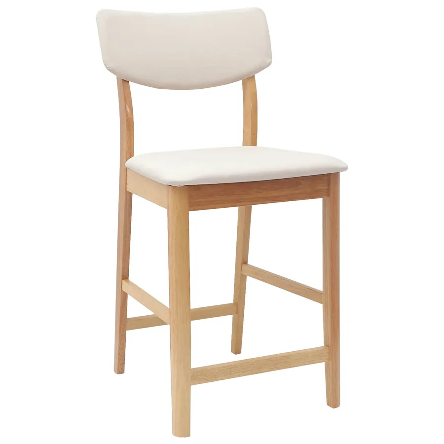 Chaises de salle à manger 2 pcs Naturel 48 x 49 x 95 cm - 4