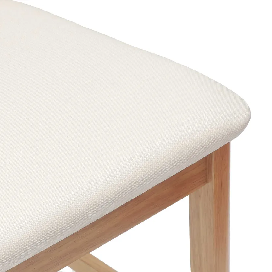 Chaises de salle à manger 2 pcs Naturel 48 x 49 x 95 cm - 9
