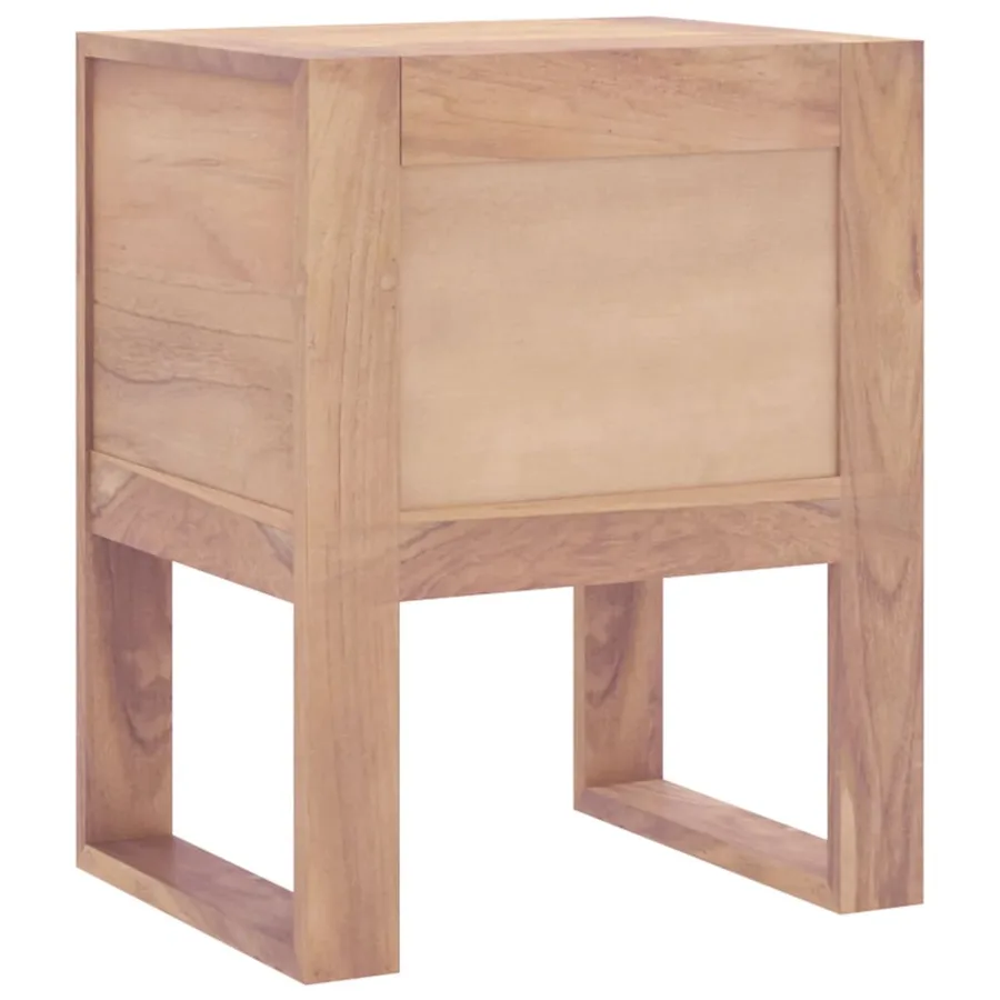 Table de chevet 40x30x50 cm bois de teck massif - 6