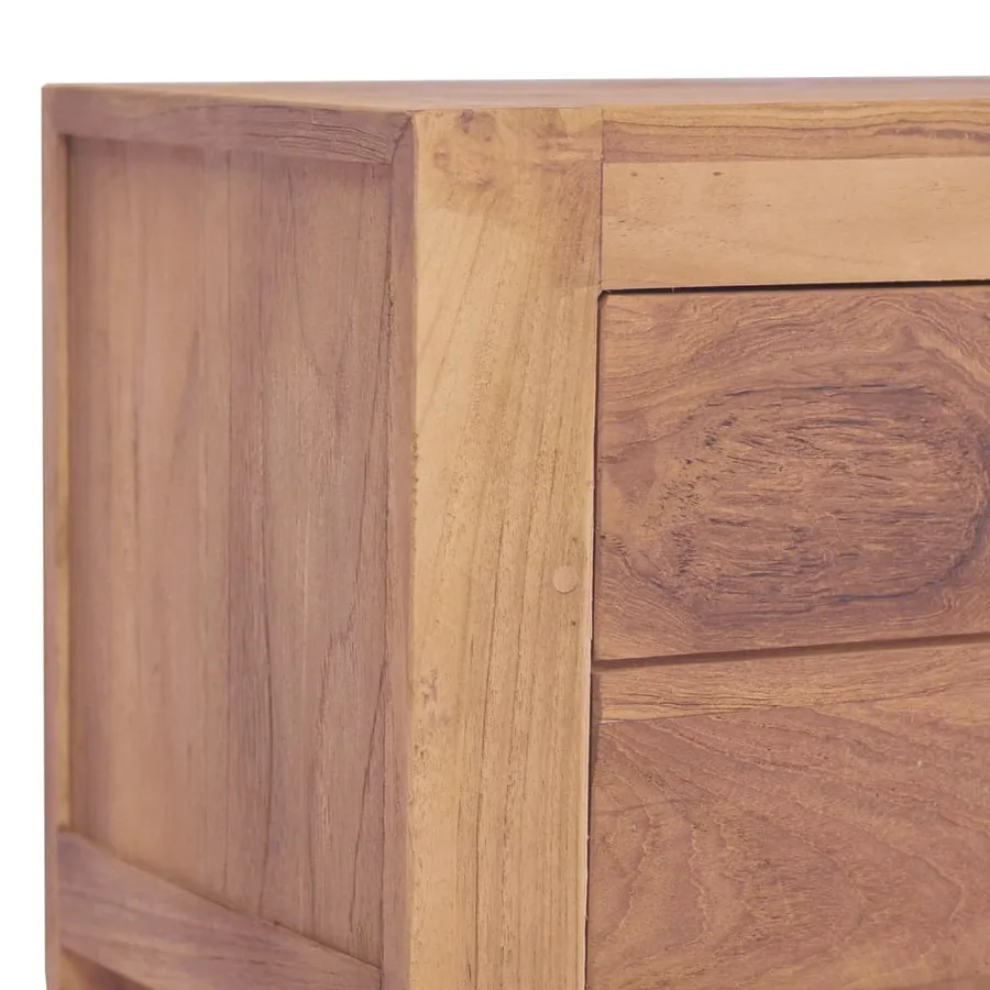 Table de chevet 40x30x50 cm bois de teck massif - 7