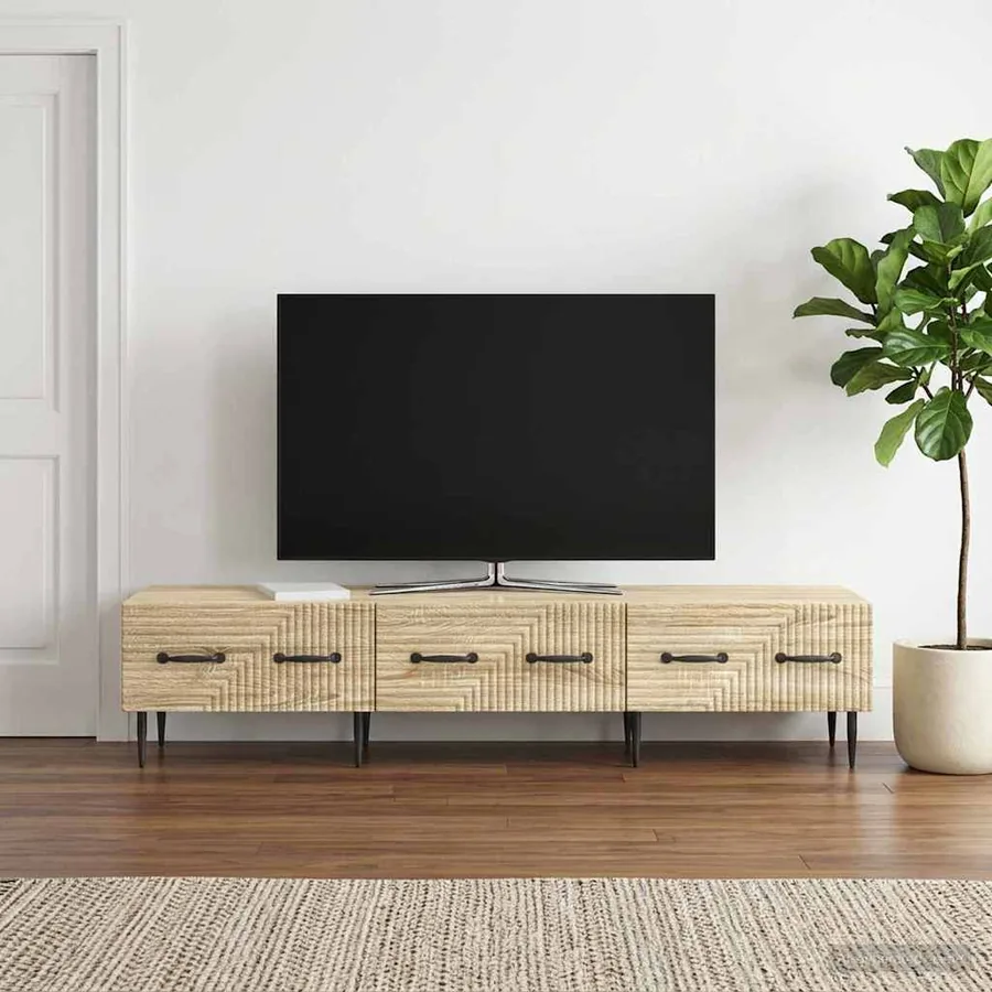 Meuble TV Chêne Sonoma 147 x 34,5 x 30 cm Bois d'ingénierie