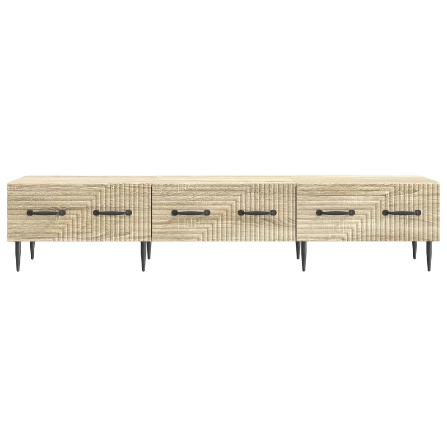 Meuble TV Chêne Sonoma 147 x 34,5 x 30 cm Bois d'ingénierie - 6