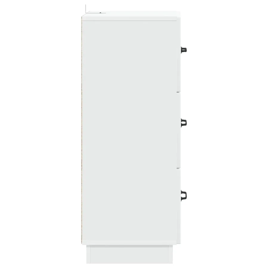 Armoire à tiroirs Blanc 33 x 34,5 x 87 cm Bois d'ingénierie - 7