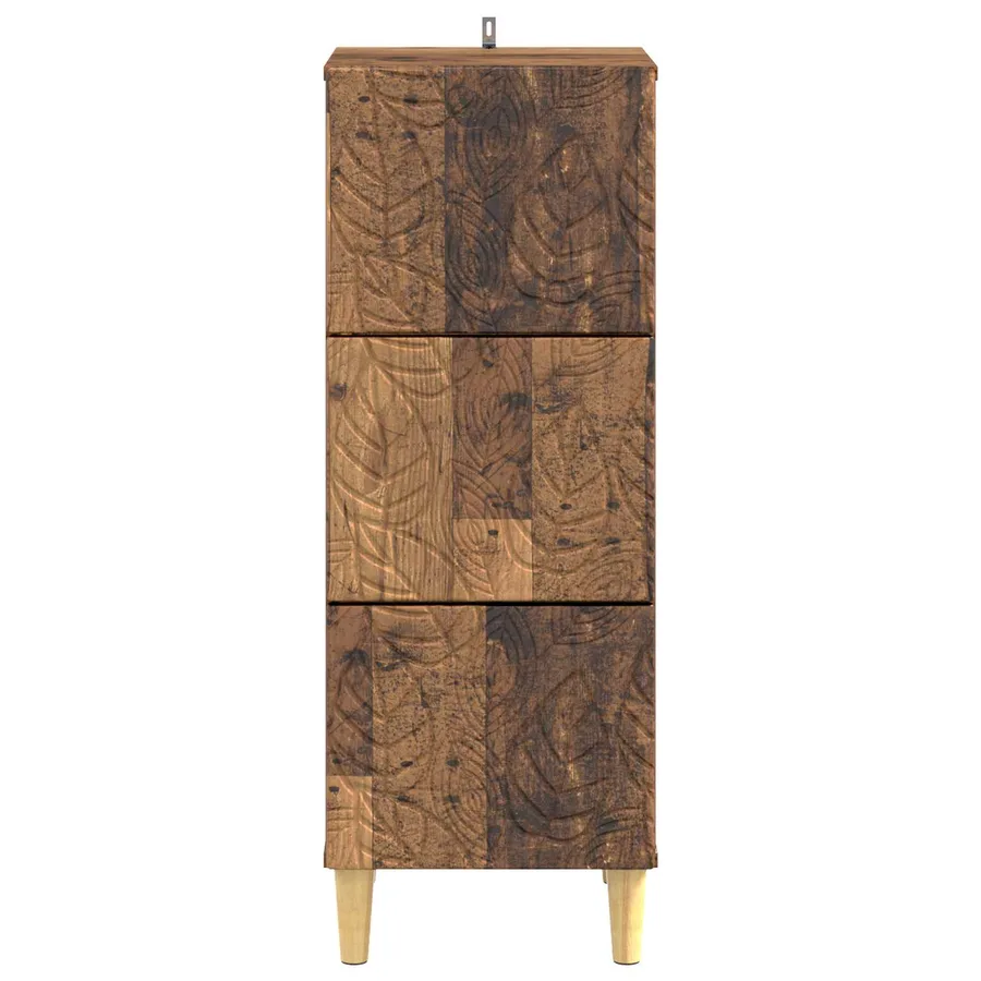 Armoire à tiroirs Bois ancien 33 x 34,5 x 90 cm - 5