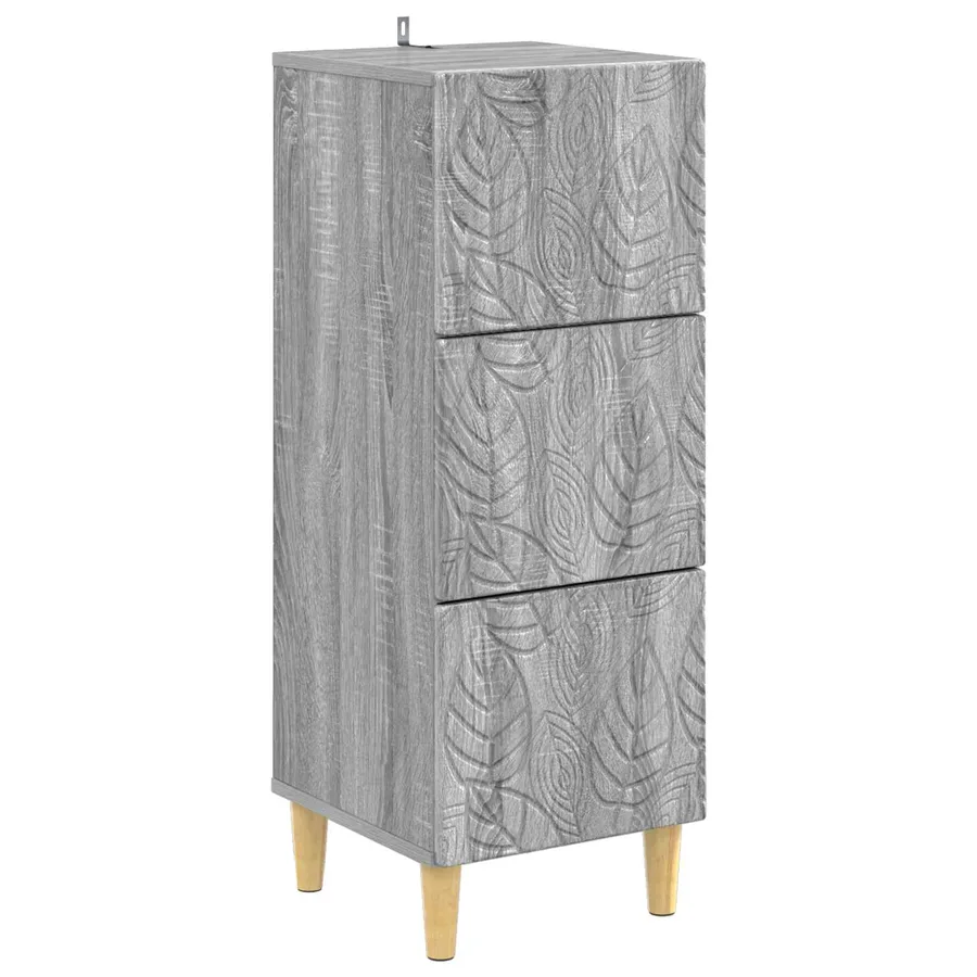 Armoire à tiroirs Sonoma gris 33 x 34,5 x 90 cm - 2