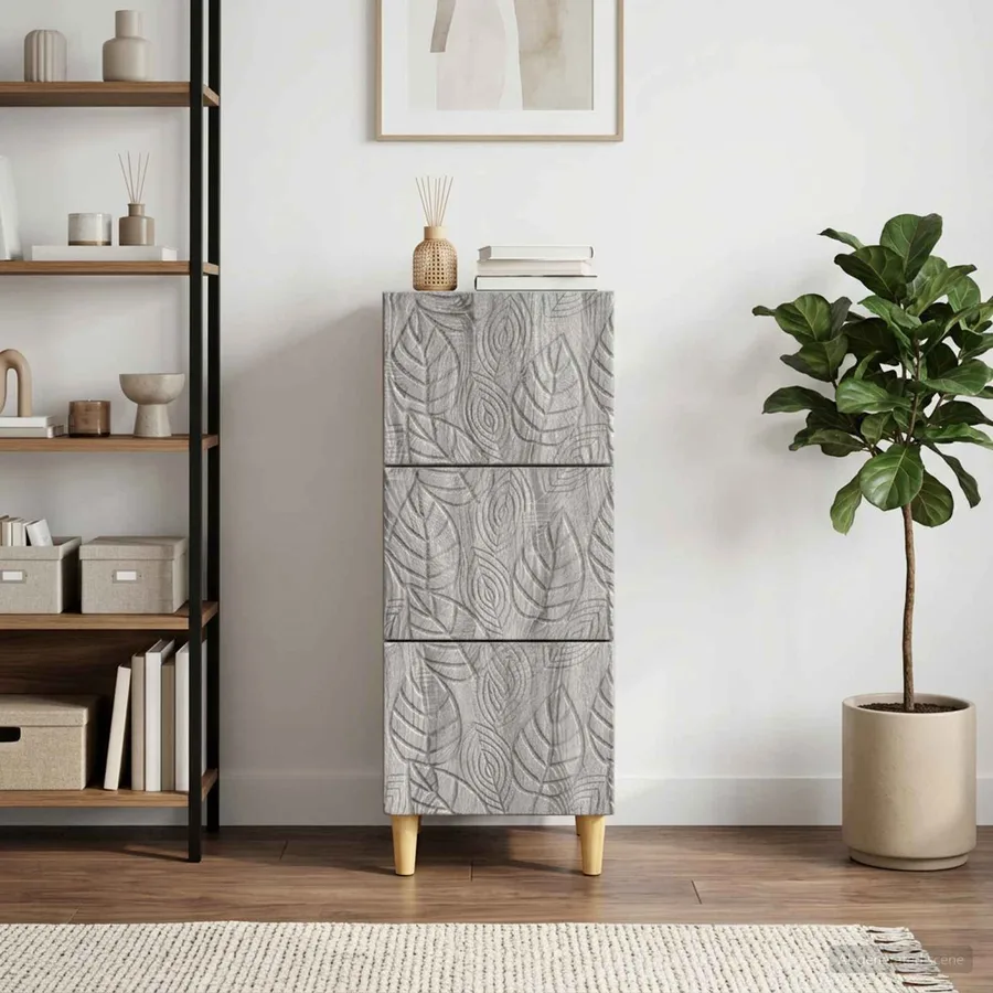 Armoire à tiroirs Sonoma gris 33 x 34,5 x 90 cm - 3