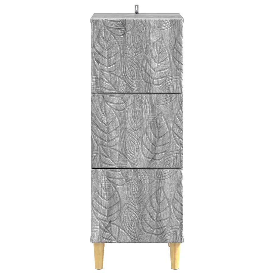 Armoire à tiroirs Sonoma gris 33 x 34,5 x 90 cm - 5