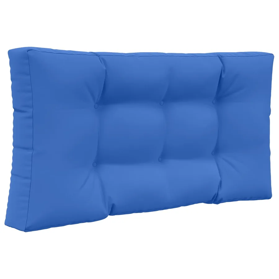 Coussin de canapé d'extérieur 2 pcs Bleu royal Polyester - 5