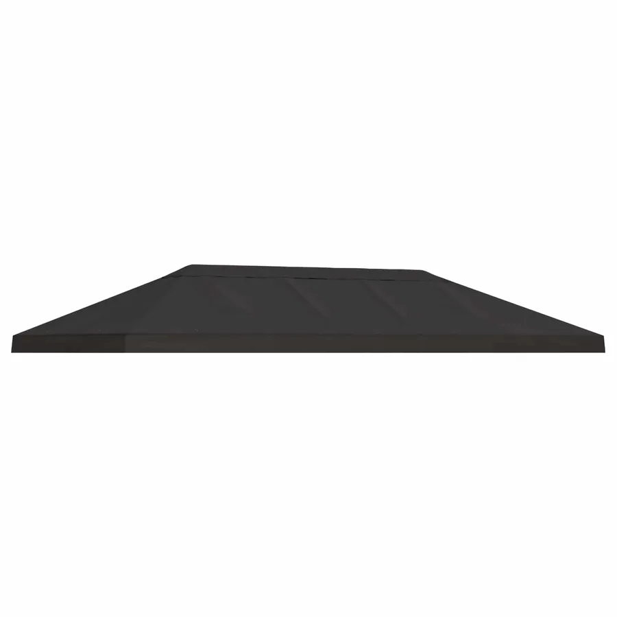 Housse de canopée de gazebo 6 x 3 m Anthracite Polyester 190 - 2