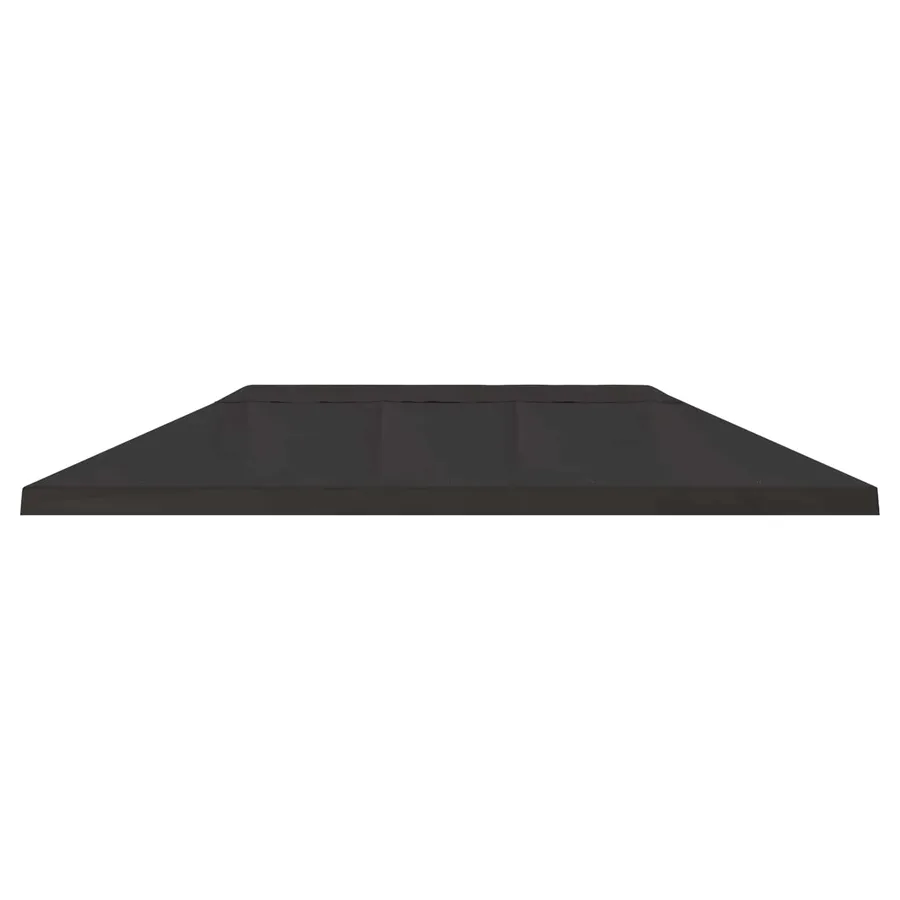 Housse de canopée de gazebo 6 x 3 m Anthracite Polyester 190 - 3