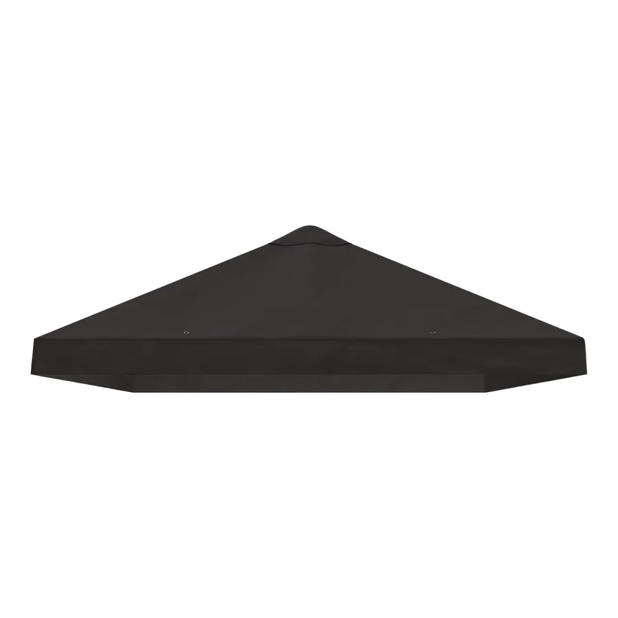Housse de canopée de gazebo 6 x 3 m Anthracite Polyester 190 - 4