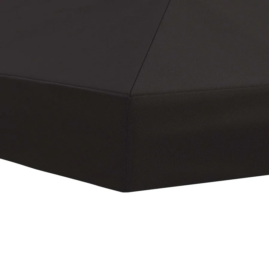 Housse de canopée de gazebo 6 x 3 m Anthracite Polyester 190 - 5