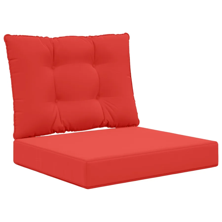 Coussin de canapé d'extérieur Polyester Rouge 60 x 50,5 x 8 cm - 2