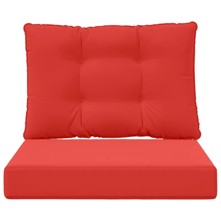 Coussin de canapé d'extérieur Polyester Rouge 60 x 50,5 x 8 cm - 6