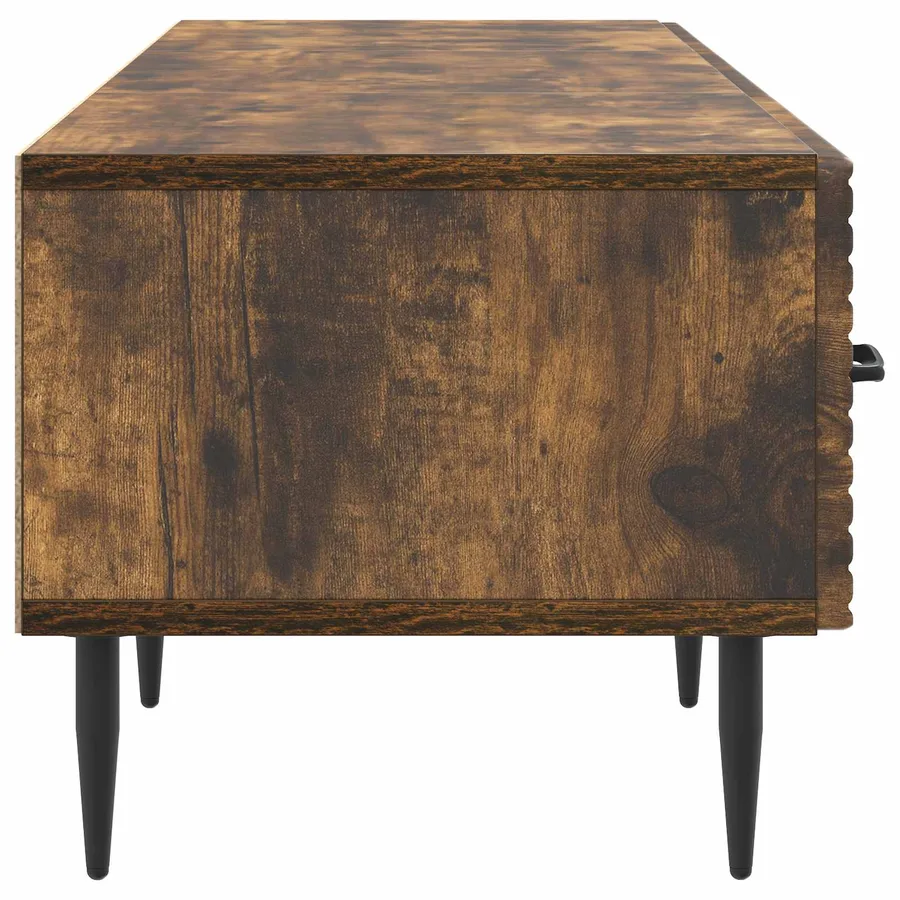 Meuble TV Chêne fumé 147 x 34,5 x 30 cm Bois d'ingénierie - 7