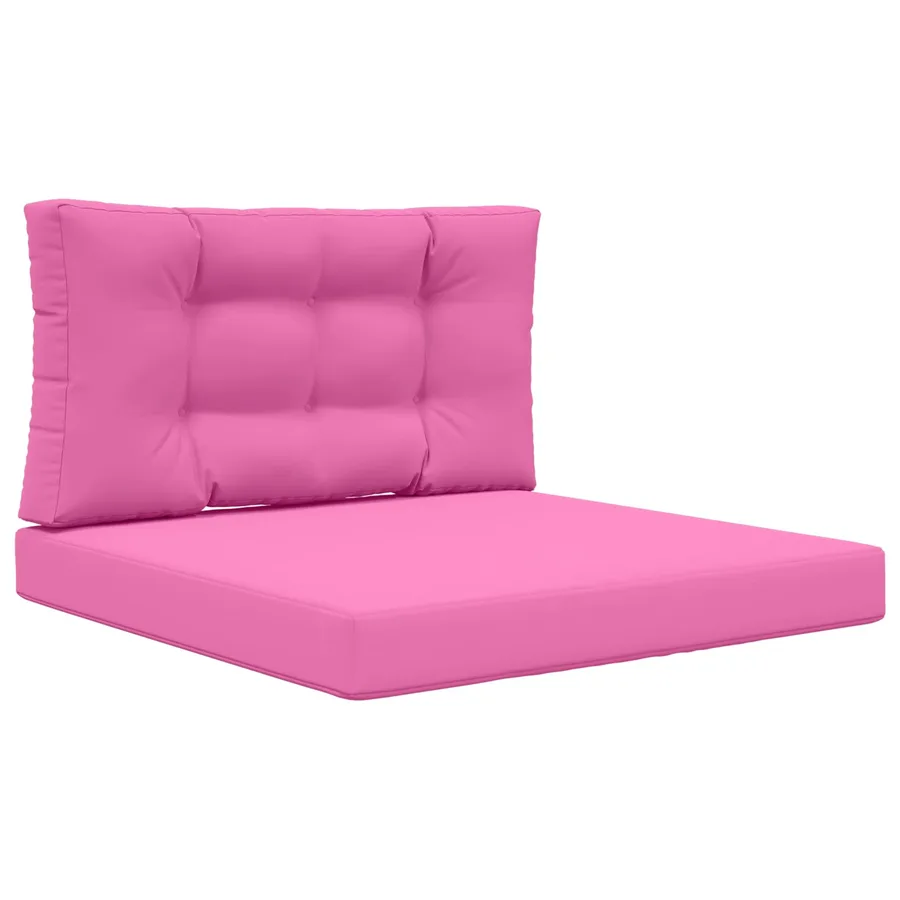 Coussin de canapé d'extérieur 2 pcs Rose Polyester - 2
