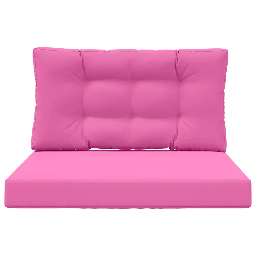 Coussin de canapé d'extérieur 2 pcs Rose Polyester - 6