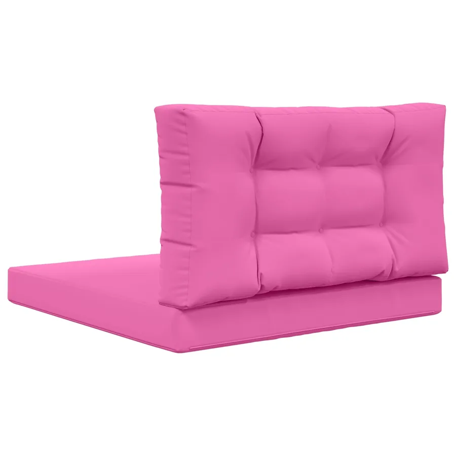Coussin de canapé d'extérieur 2 pcs Rose Polyester - 7