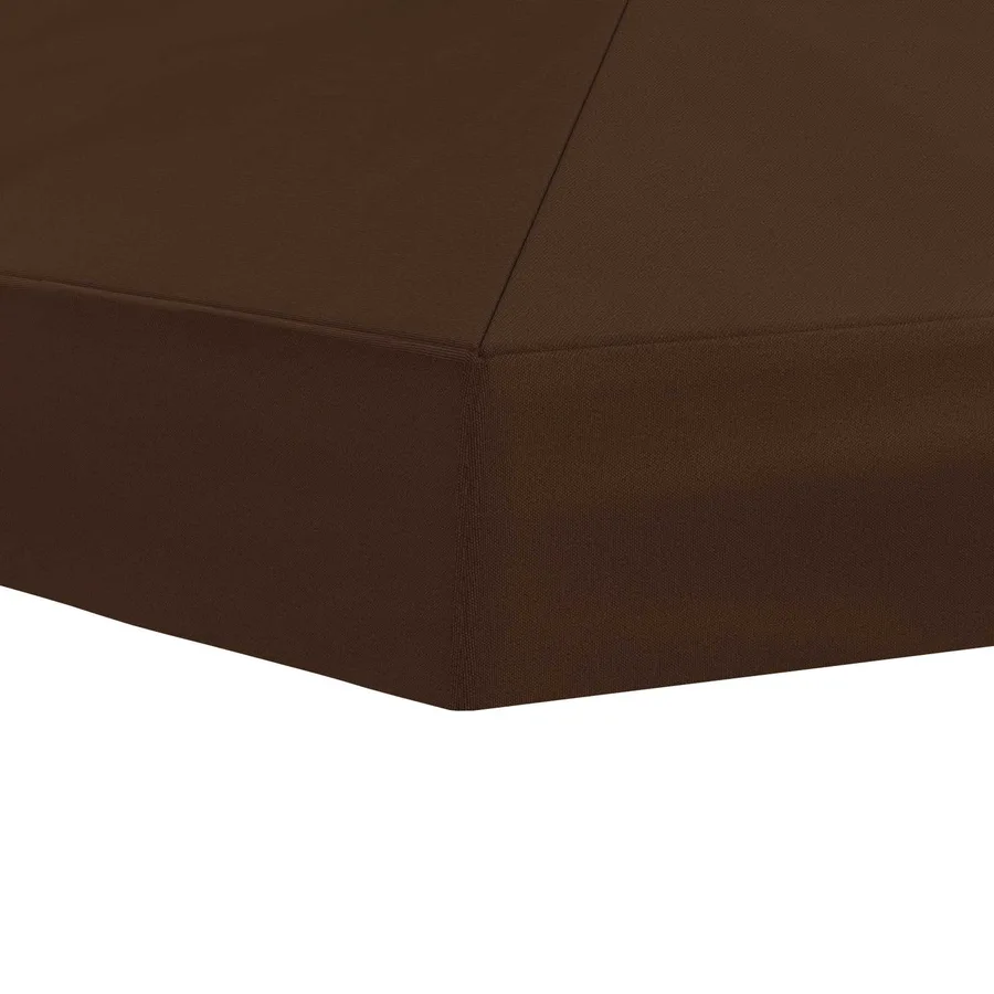 Housse de canopée de gazebo 6 x 3 m Marron Polyester 190 - 5